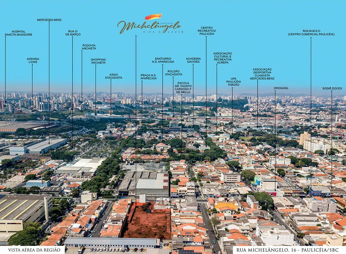 Condomínio Michelângelo - Foto Aérea